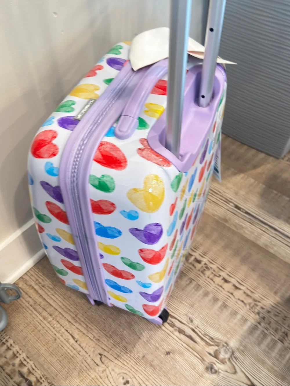 Travelers Club kids 5 piece luggage set Multicolor Heart Travel Set Lavender